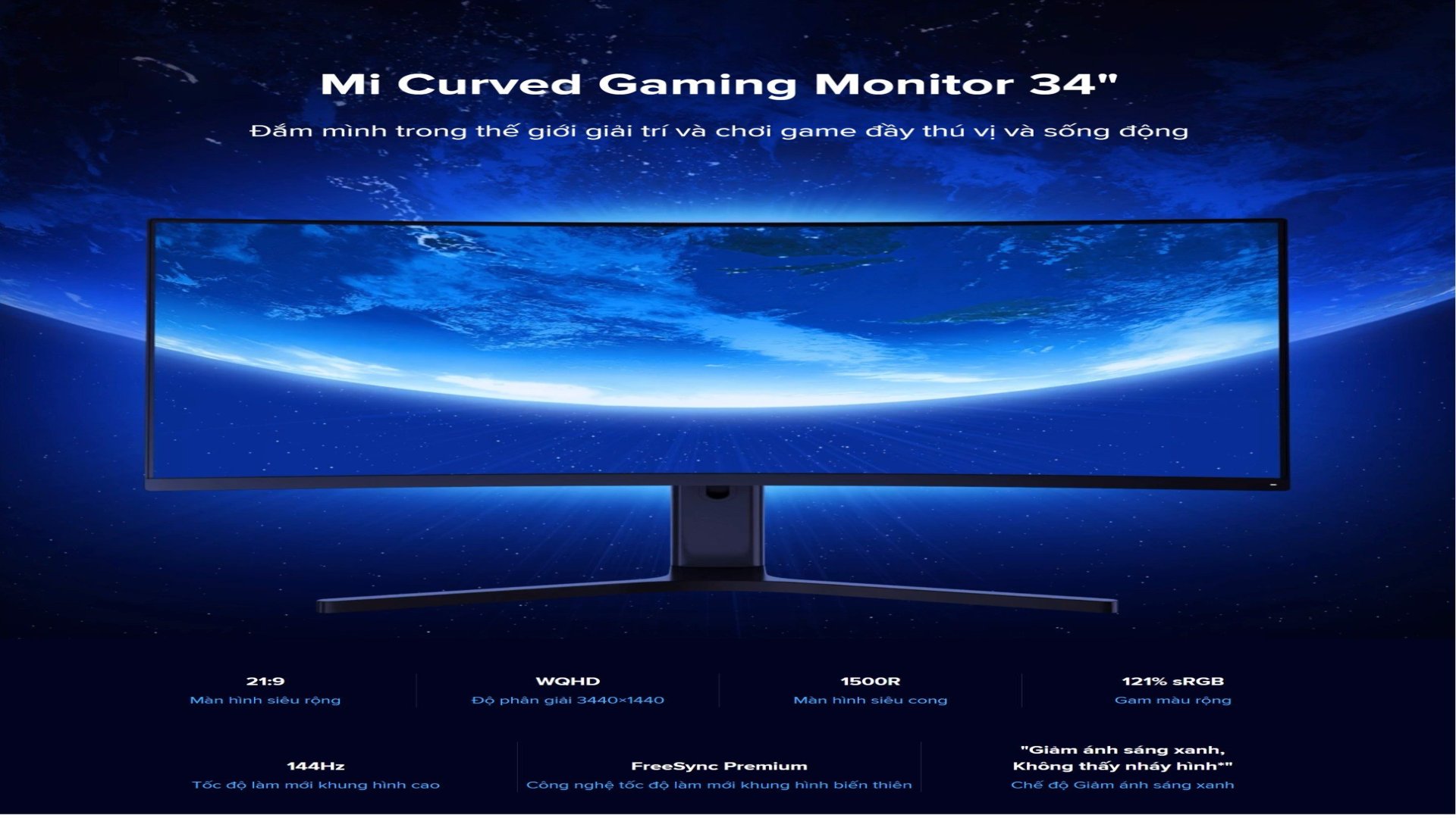 Màn hình Xiaomi Mi Curved Gaming Monitor 34