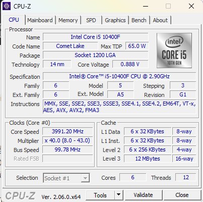 CPU - Z Xem CPU