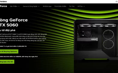 NVIDIA chính thức ra mắt GeForce RTX 5060: GPU AI mạnh mẽ cho game thủ 2025